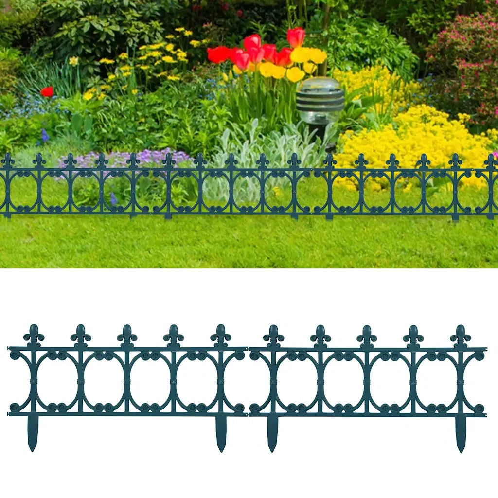 Bordature per Prato 16 pz Verde 10 m in PP 48619