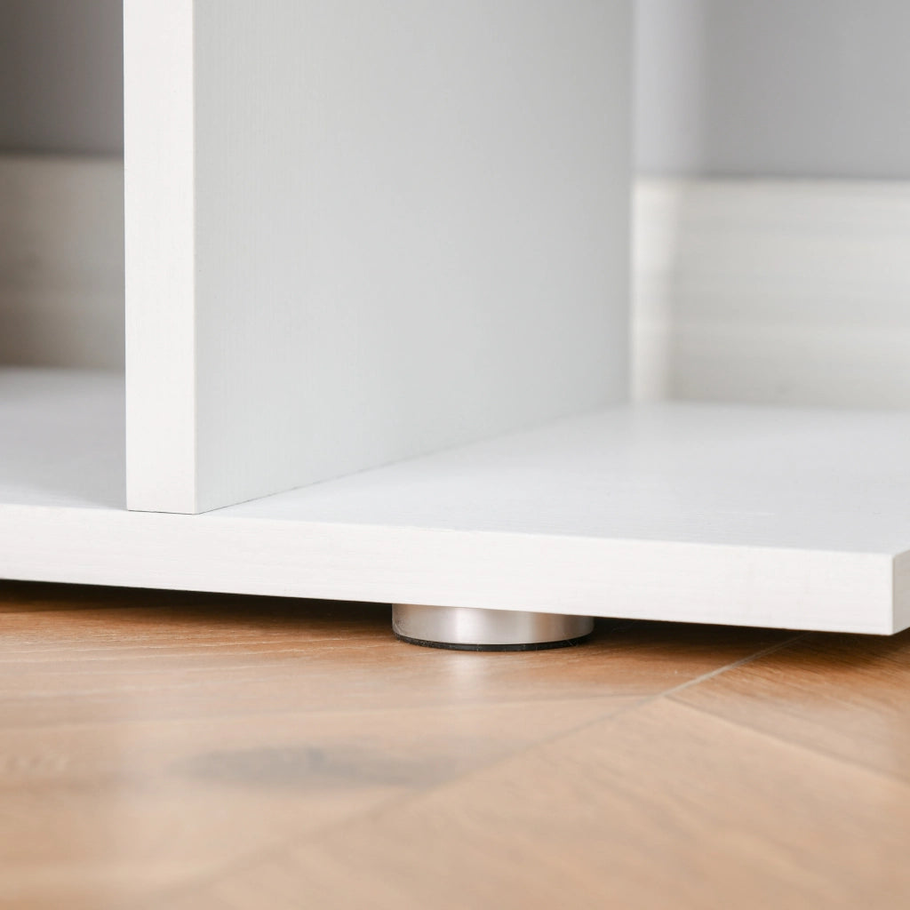 Libreria di Design Mobili Ufficio Scaffale in Legno 80x24x191cm Bianco