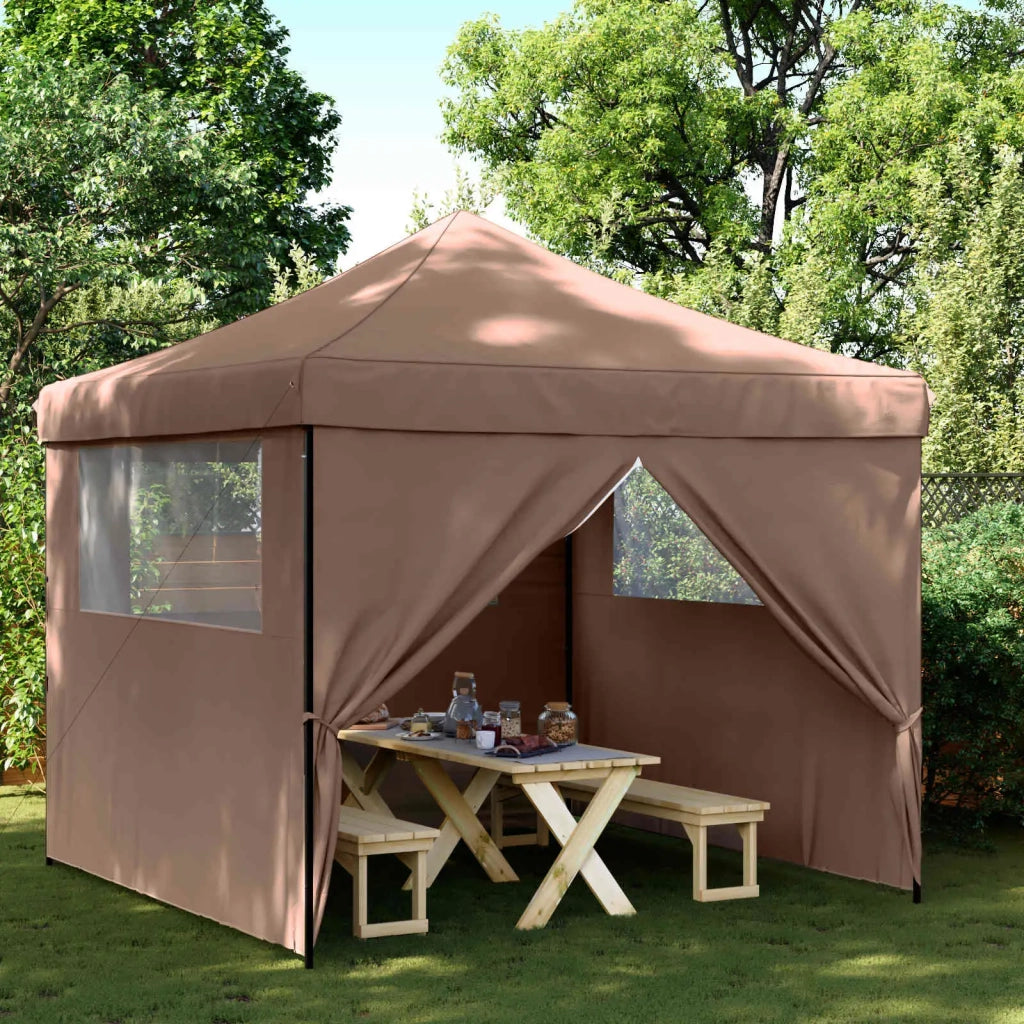 Tenda Party Marrone 292 x 292 x 315 cm Tessuto Oxford