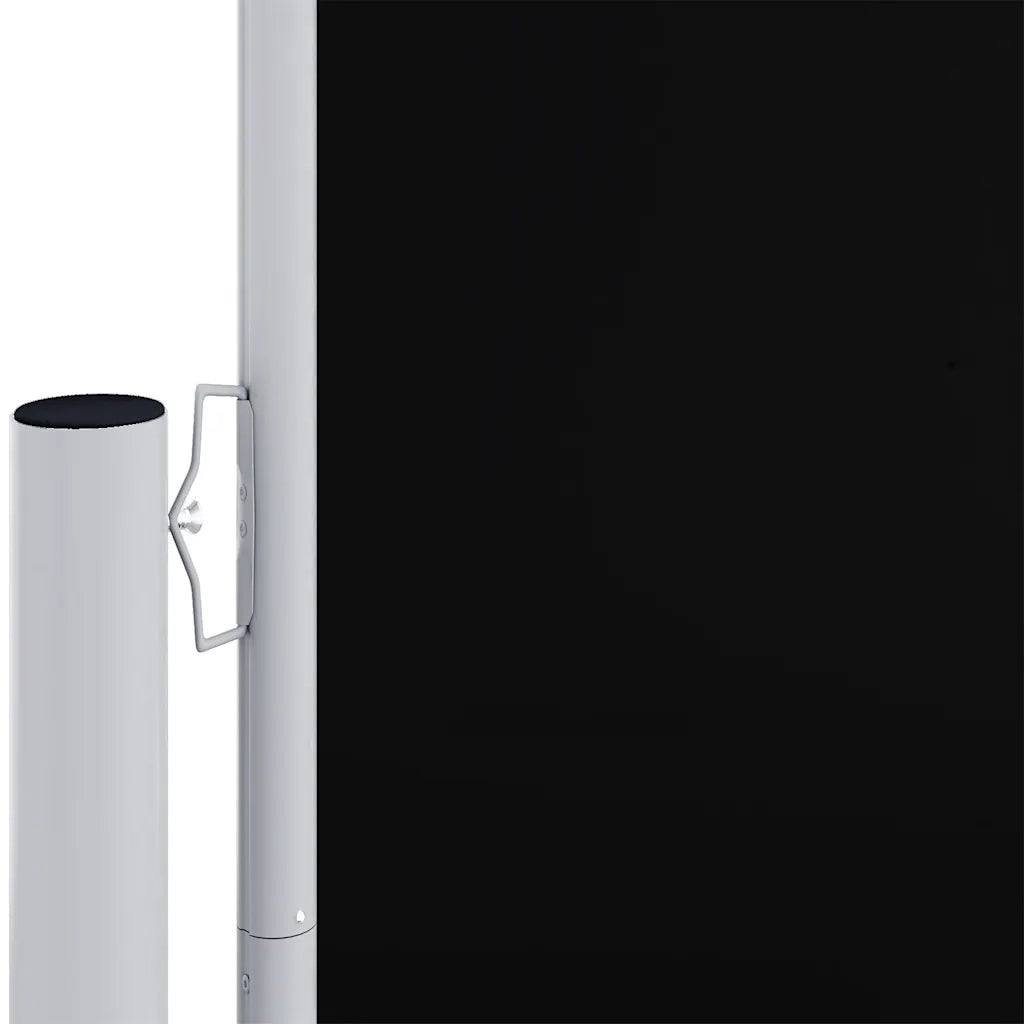 Tenda da Sole Laterale Retrattile-Tenda parasole per balcone per giardino Nera 200x1200 cm 722739