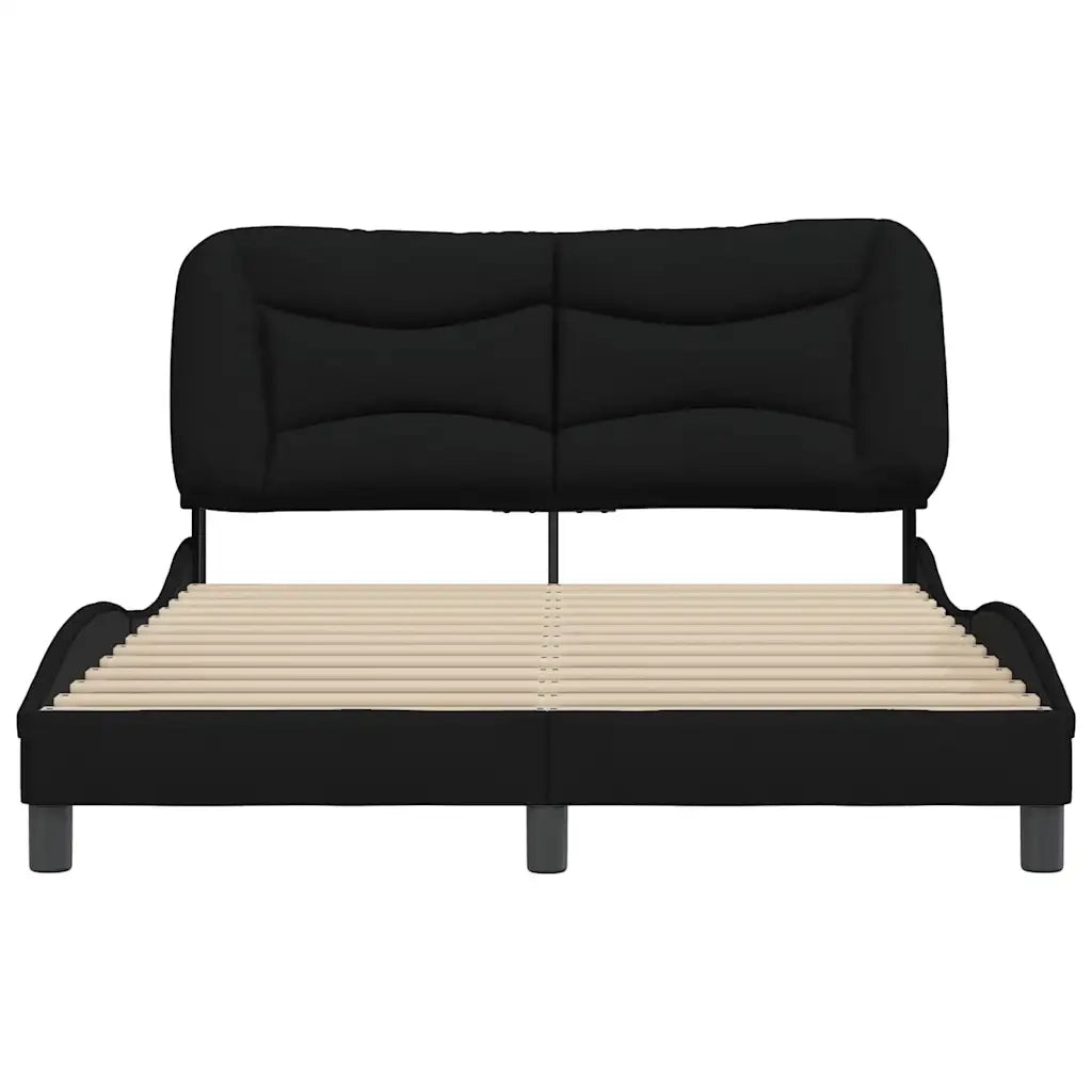 Giroletto senza Materasso Hvar Nero 140x200 cm in Tessuto 3207774