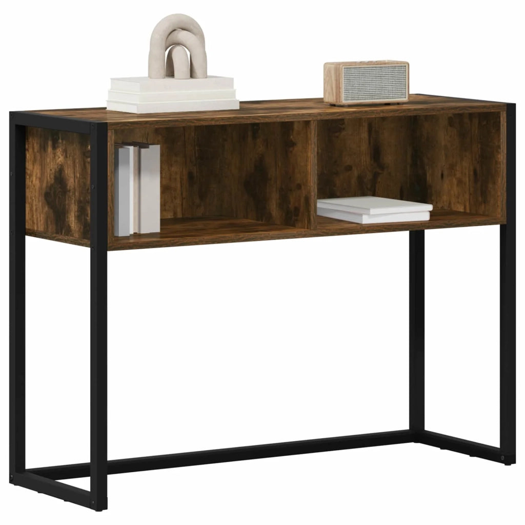 Tavolino Quercia Fumosa 100 x 36 x 75 cm Legno multistrato 886692
