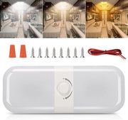Illuminazione interno per camper - 900 Lm - 3 colori - lampada a soffitto a LED a controllo di luminosità 12V con interruttore per camper/automobile/trailo/barche