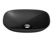 Lavabo da appoggio Solid Surface BENIDORM - nero