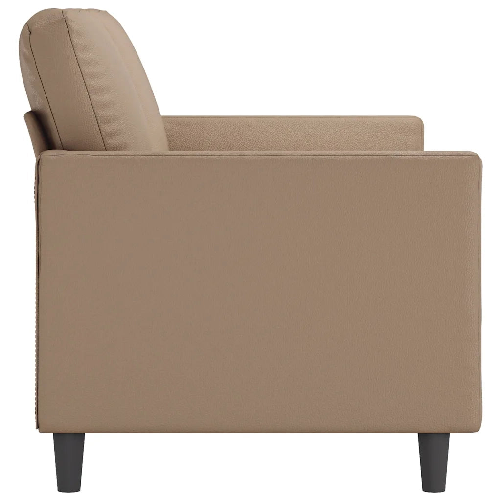 Divano a 3 Posti Cappuccino 180 cm in Similpelle