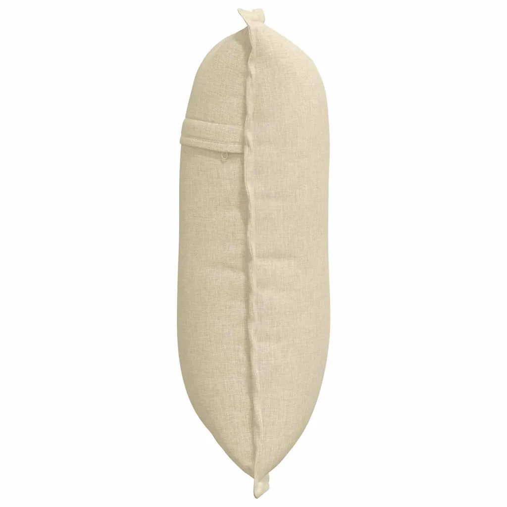 Cuscino per Schiena | Cuscino dorsale Crema 50 x 19 x 45 cm Tessuto