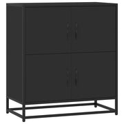 Credenza | Madia | Buffet da pranzo | Armadio da pranzo Rovere Nera 68x35x76 cm in Legno Multistrato
