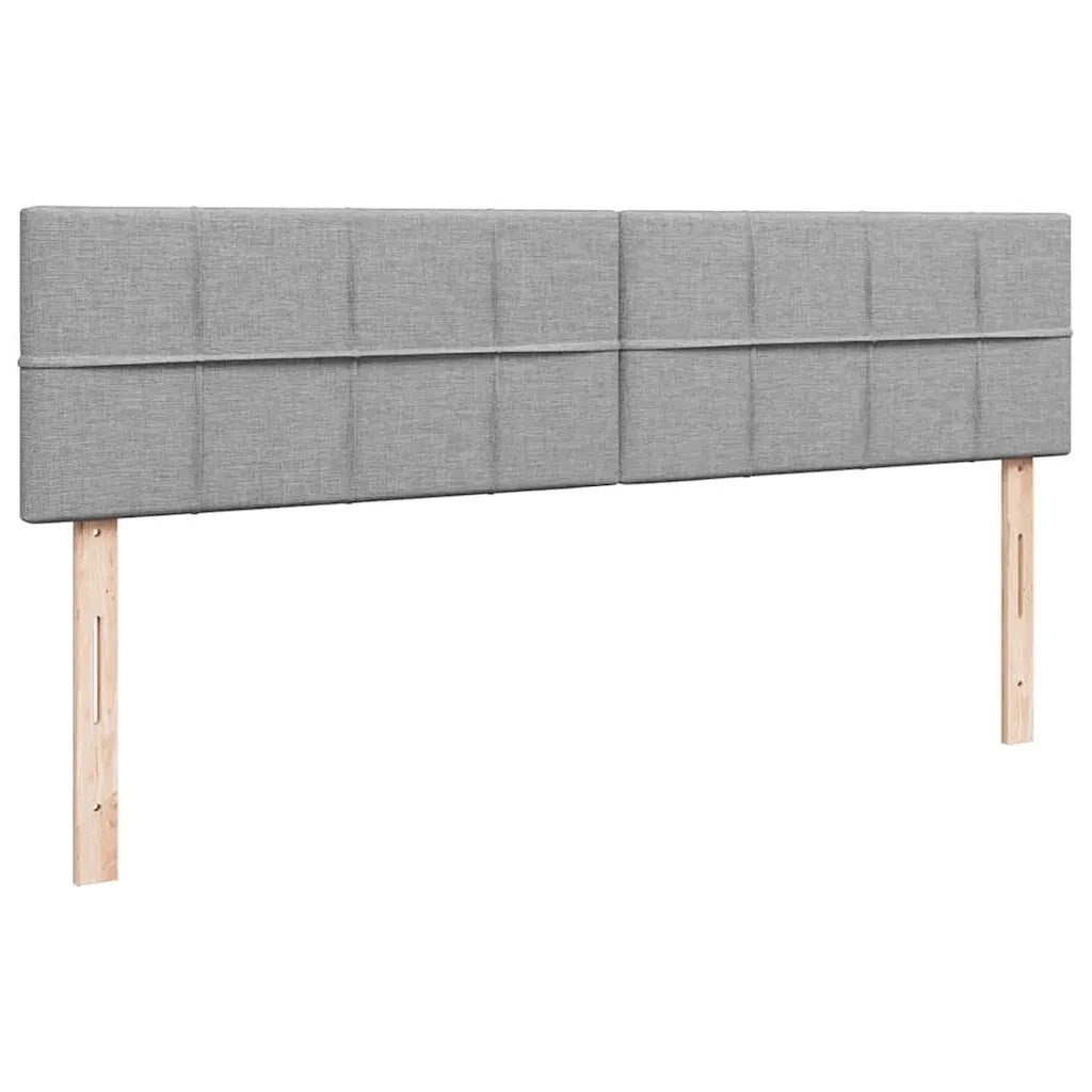 vidaXL Struttura Letto Pouf con Materassi 180x200 cm in Tessuto