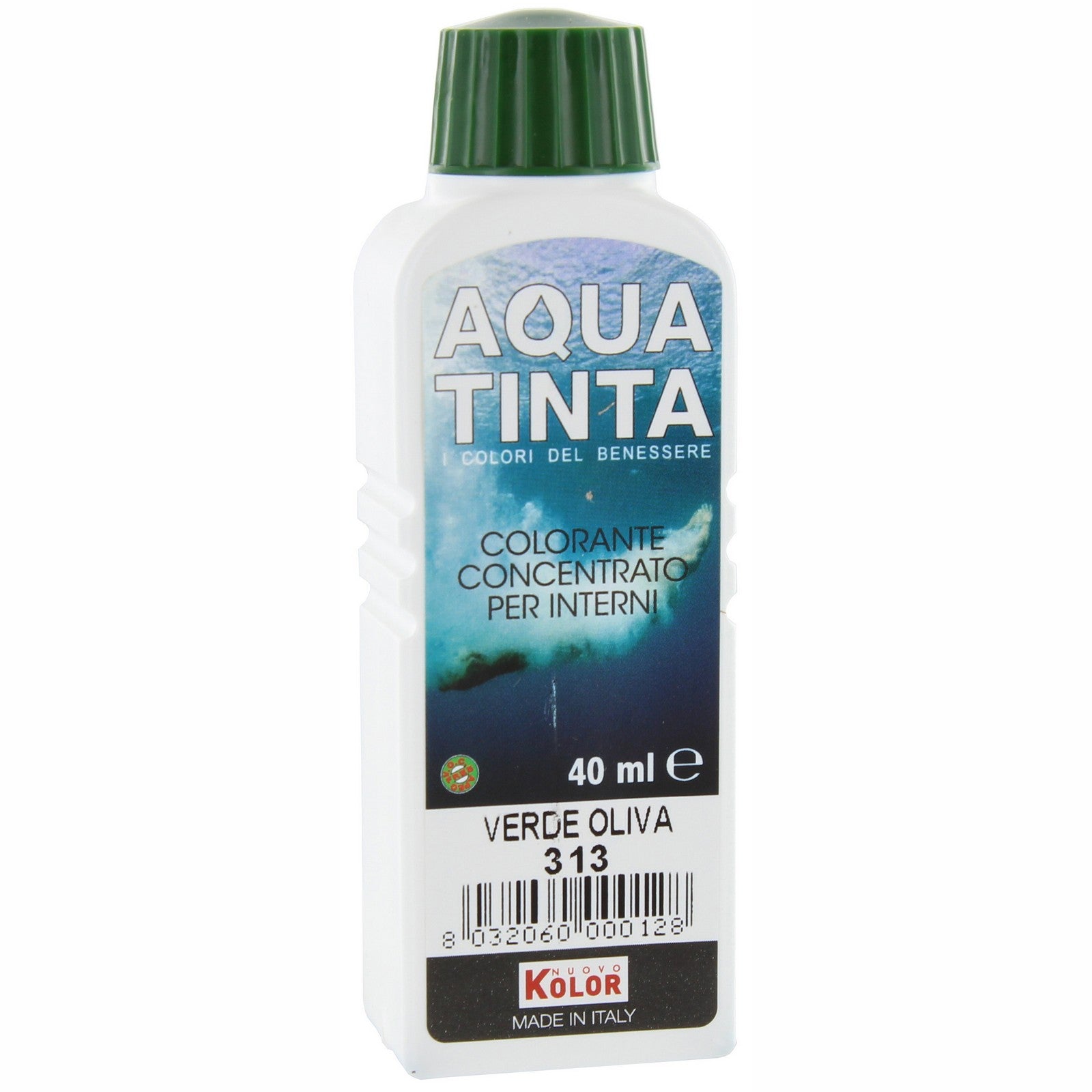 aquatinta per interni ml.40 313 verde oliva cod:ferx.7483