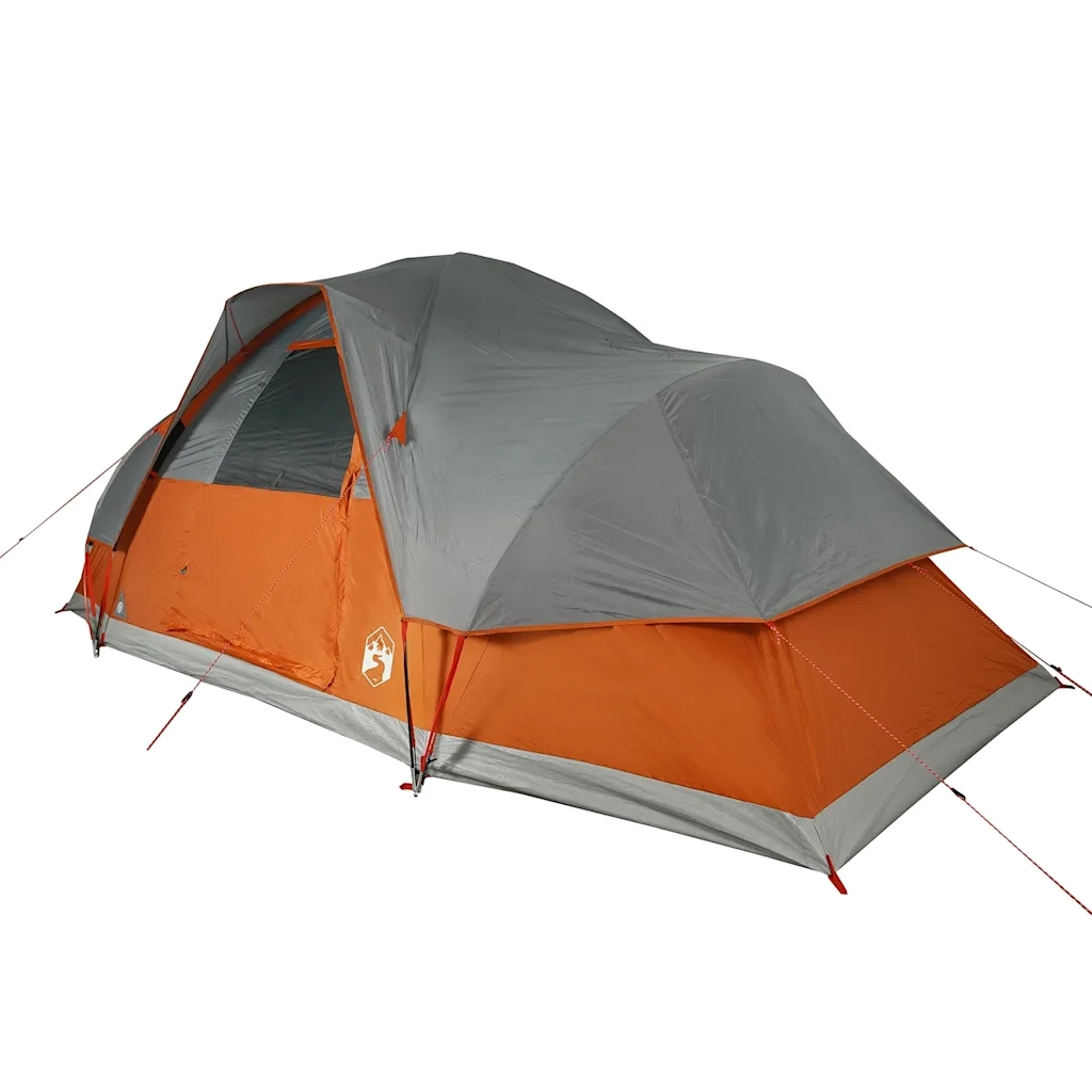 Tenda Familiare a Cupola 9 Persone Arancione Impermeabile 94565