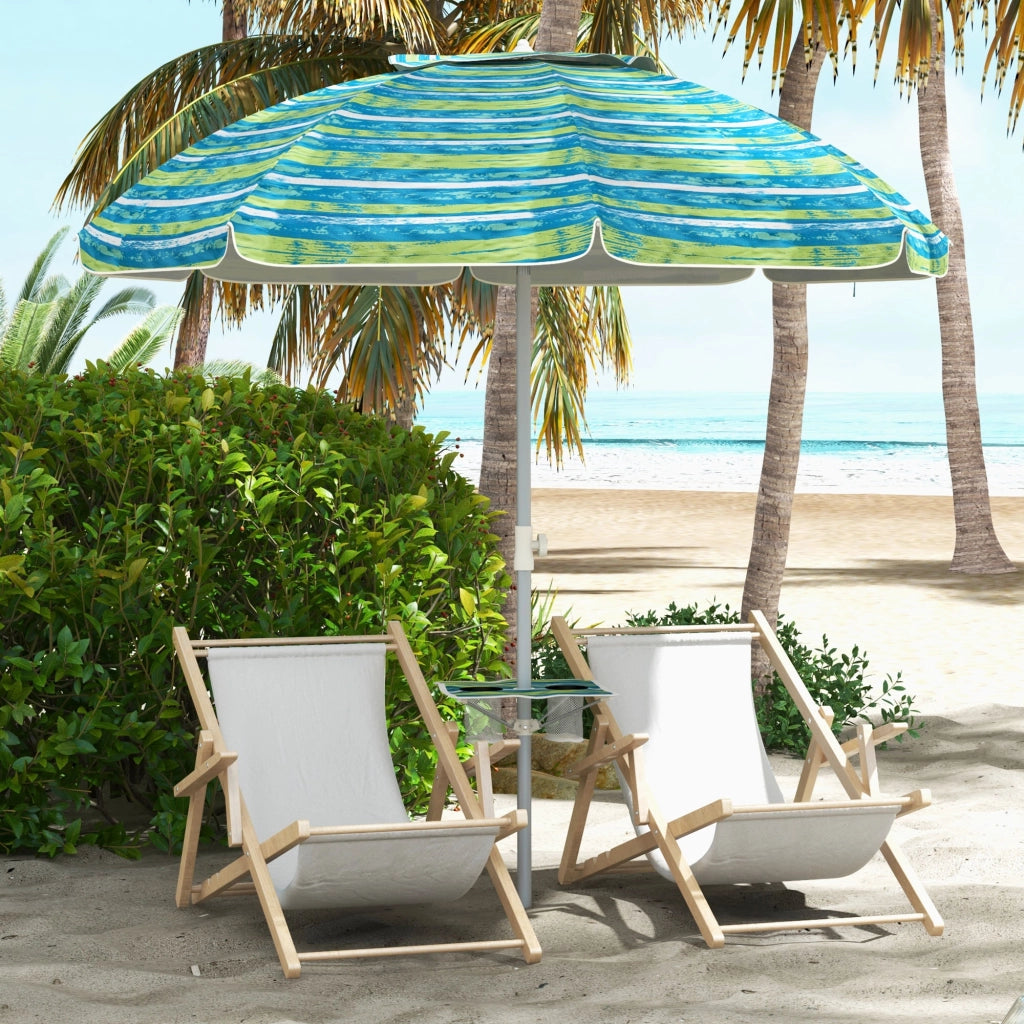 Ombrellone da Giardino ¨C zephmum ¨C ?190x215 cm Impermeabile Anti-UV Multicolore