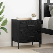 Armadio da Notte 2 pcs Rovere Nero 40 x 35 x 47,5 cm