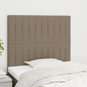 Testiera per letto tortora 90x5x118/128 cm in tessuto 3116556
