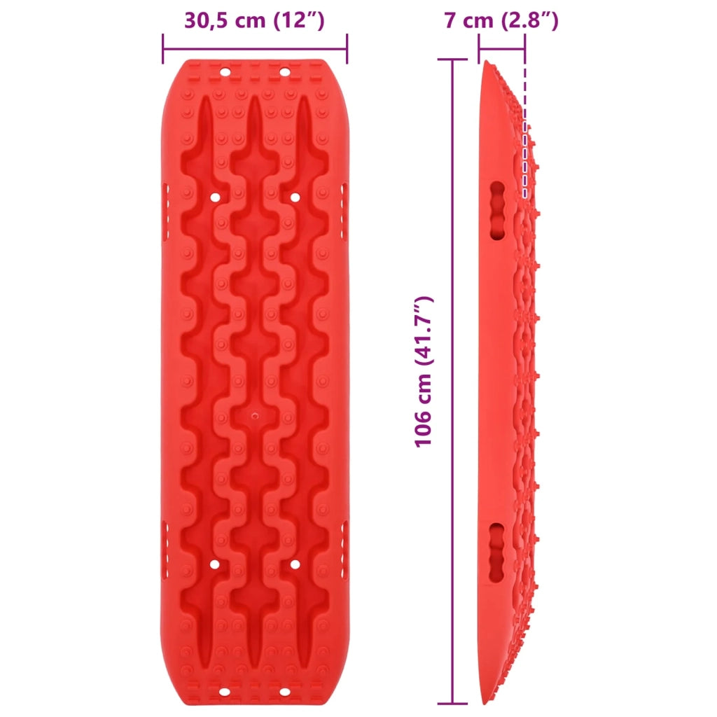 Pannello di trazione 2 pcs Rosso 106 x 30,5 x 7 cm 42040602