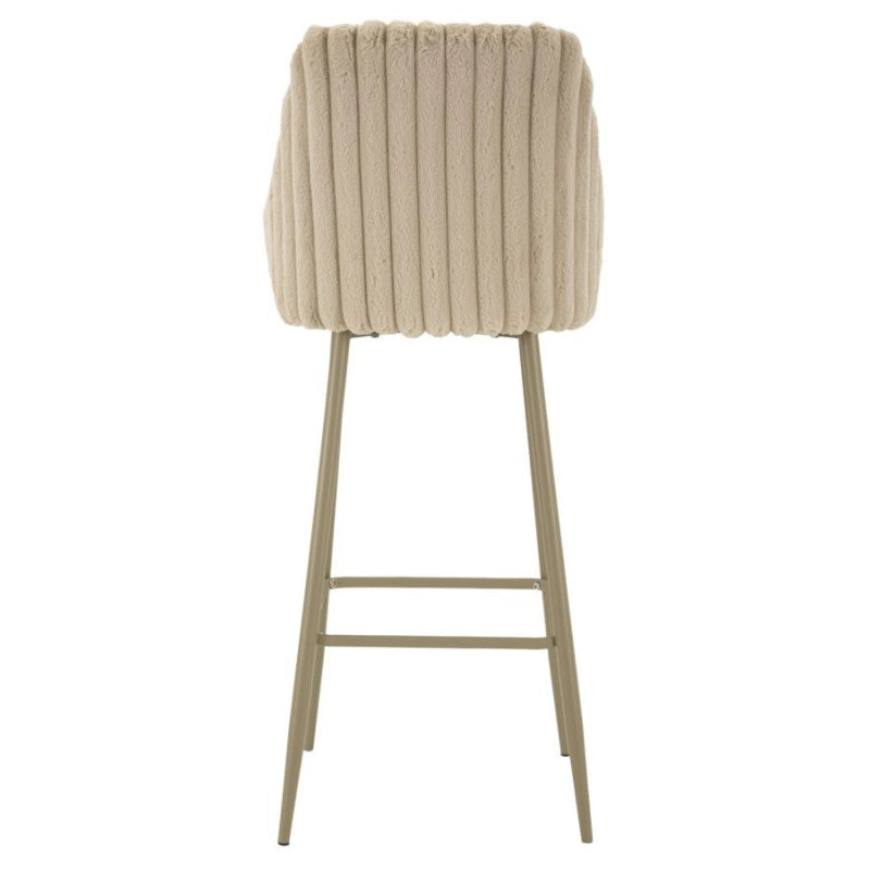 Sgabello Bar Alaska -a- Crema Set 2 Pz cm 52x46x111 (altezza Seduta cm 78)