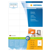 HERMA Etichette Permanenti PREMIUM A4 70x37 mm 100 Fogli 443757