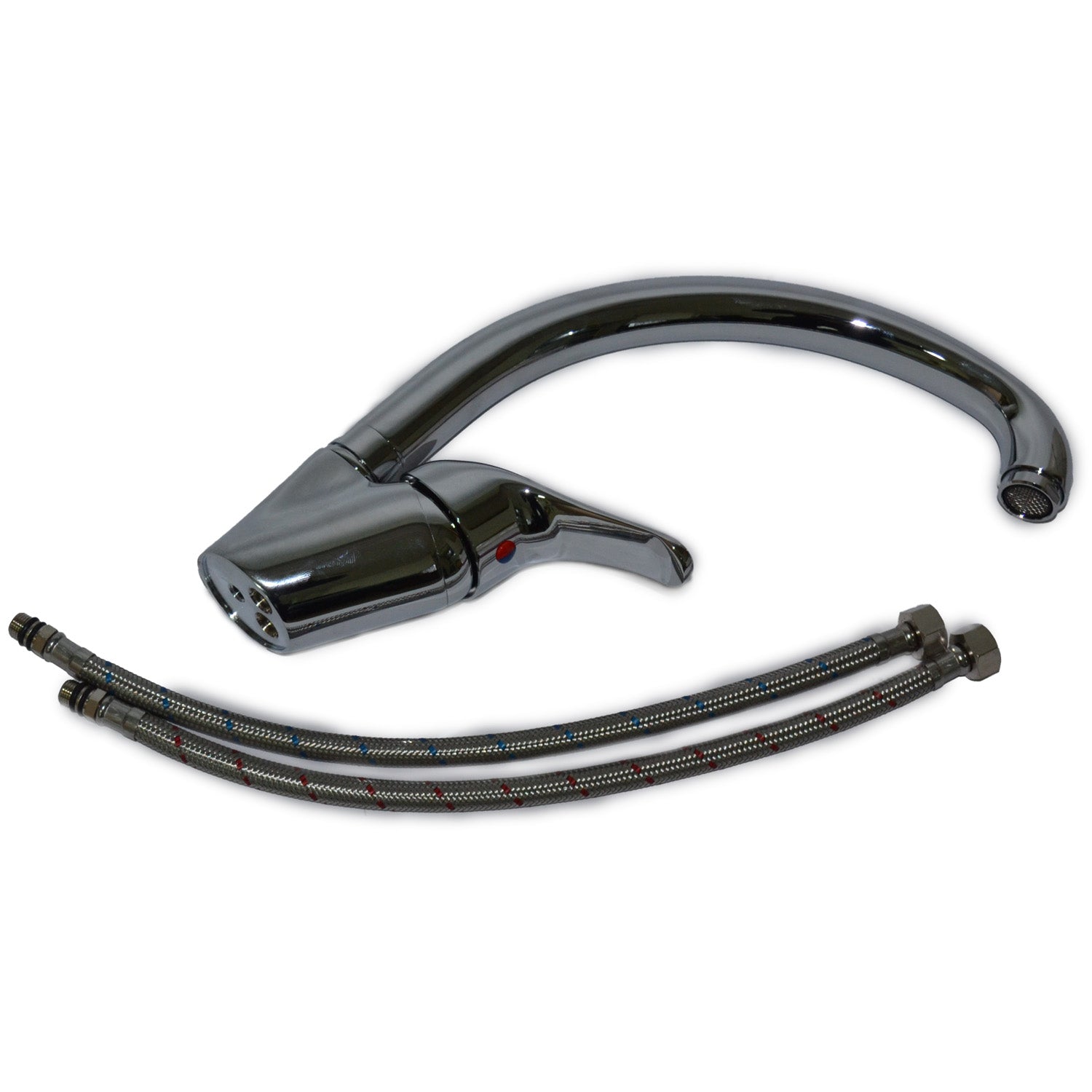 RUBINETTO LAVELLO CUCINA MONOCOMANDO CANNA CIGNO ASTRO2