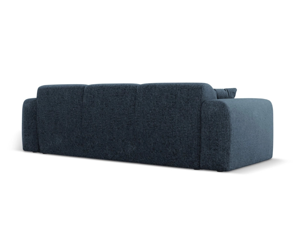 Cosmopolitan Design - Divano "Nolio" 3 posti in ciniglia blu reale 
