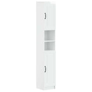 Armadio da Bagno con Ripiano Aperto UTRECHT Bianco Lucido 897699
