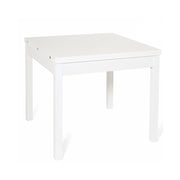 Tavolo pranzo Bianco Frassinato apribile libro in legno nobilitato cm 90x90-180