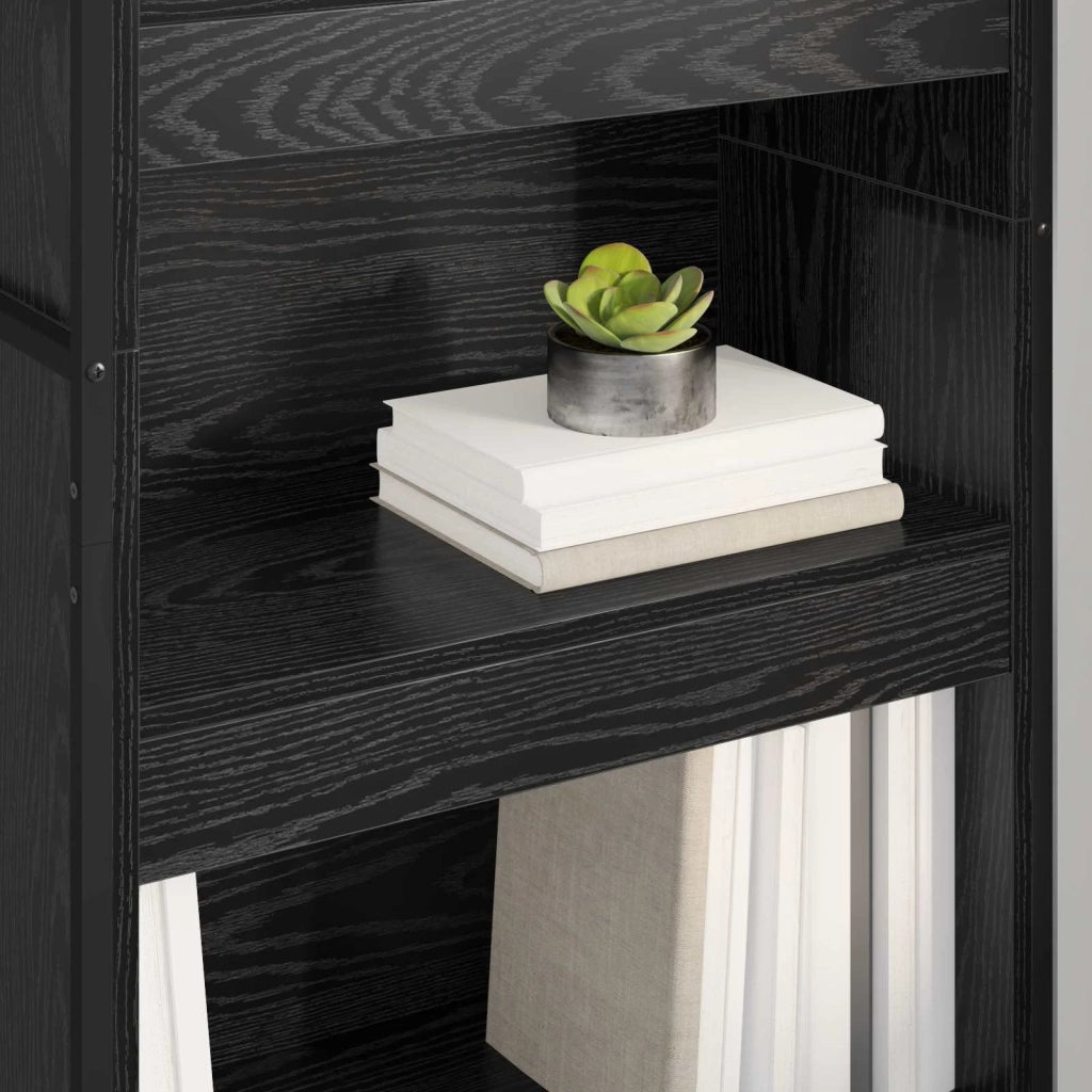Armadio per Libri 2 pcs Rovere Nero 60 x 30 x 189,5 cm