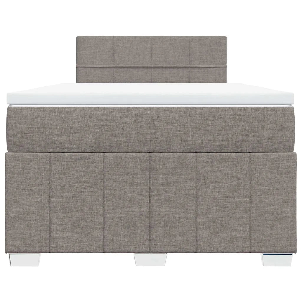 Giroletto a Molle con Materasso Tortora 120x200 cm in Tessuto 3287039