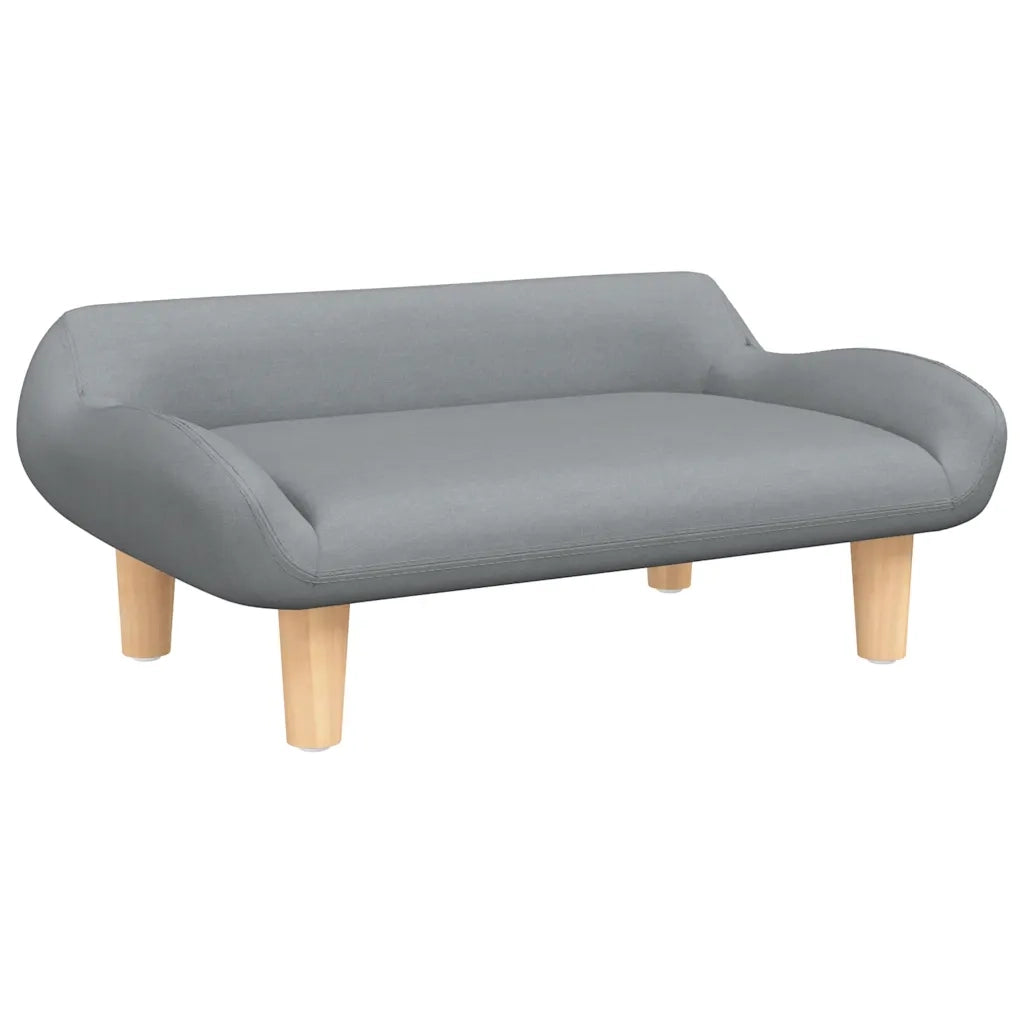 Divano | Divano da soggiorno | Sofa per Bambini Grigio Chiaro 70x40x24 cm in Tessuto