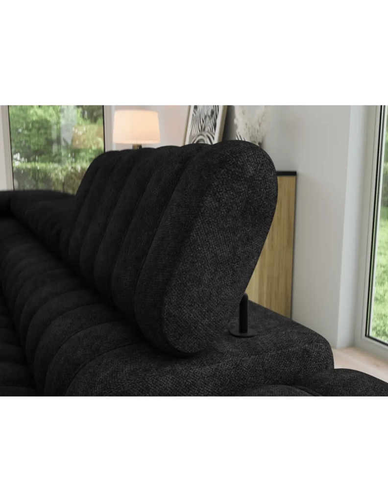 Divano ad angolo collezione KANEDOJO colore Nero