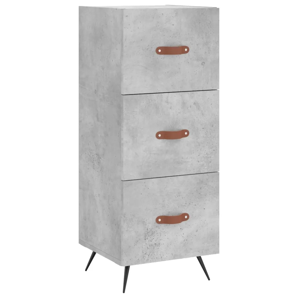 Credenza-Buffet-Armadio da cucina Grigio Cemento 34,5x34x90 cm in Legno Multistrato 599623