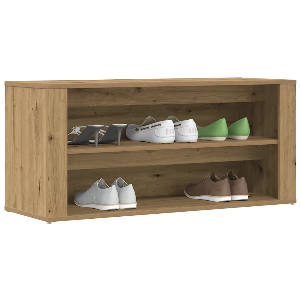 vidaXL Scarpiera Rovere Artigianale 100x35x45 cm in Truciolato
