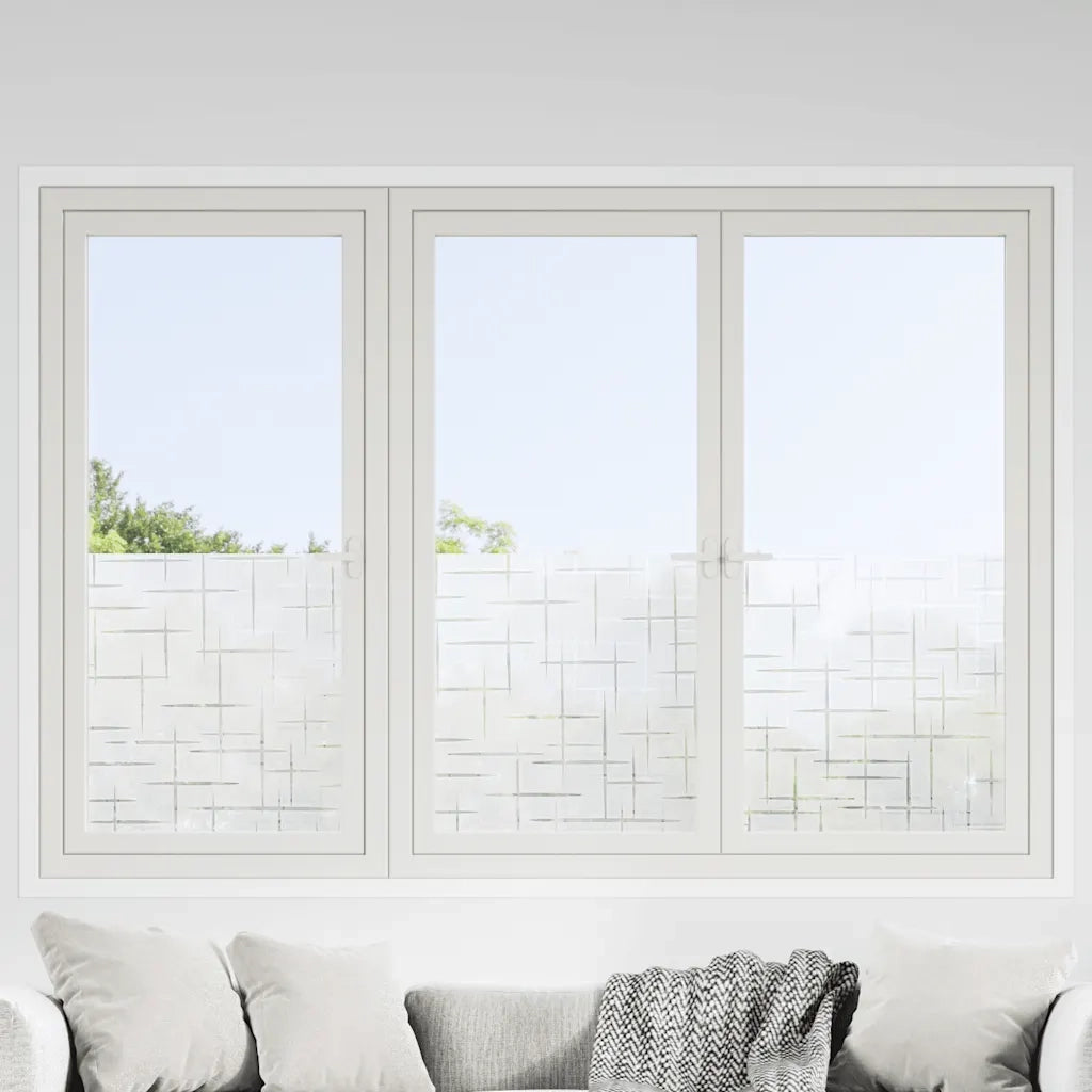 Pellicole per Finestre Smerigliate 4pz Motivo Stella in PVC 3208968