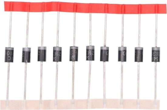 50 pezzi di diodi Schottky Rectifier - Pack of 50 - 3A 100V DO-201AD (DO-27) Axiale