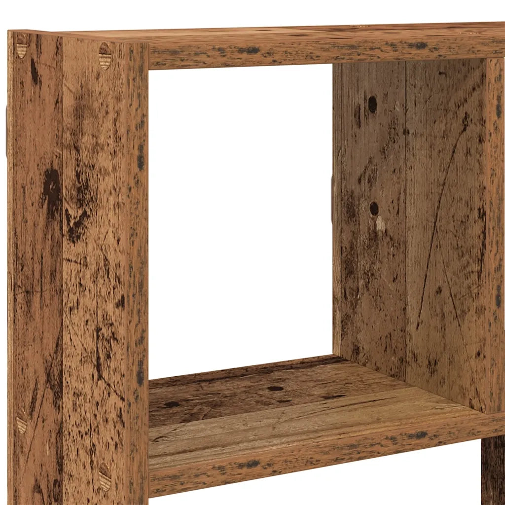 vidaXL Mensola a Muro a Cubo 12 Scomparti in Truciolato Legno Antico