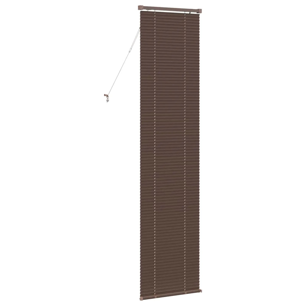 Tenda Veneziana Marrone Scuro con Motivo 213 x 40 cm PVC 42003797