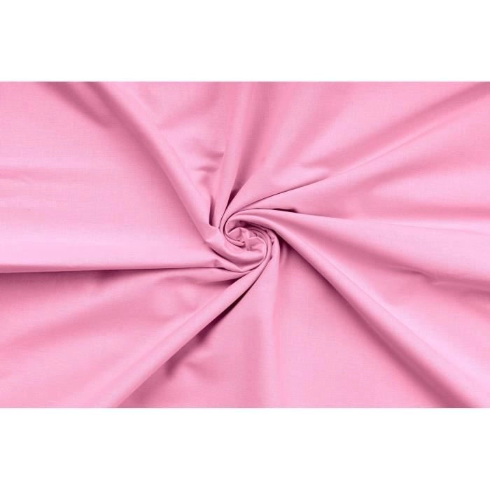 Completo letto - 1 copripiumino 220 x 240 cm + 2 federe 60 x 60 cm - 100% cotone rinforzato - Rosa