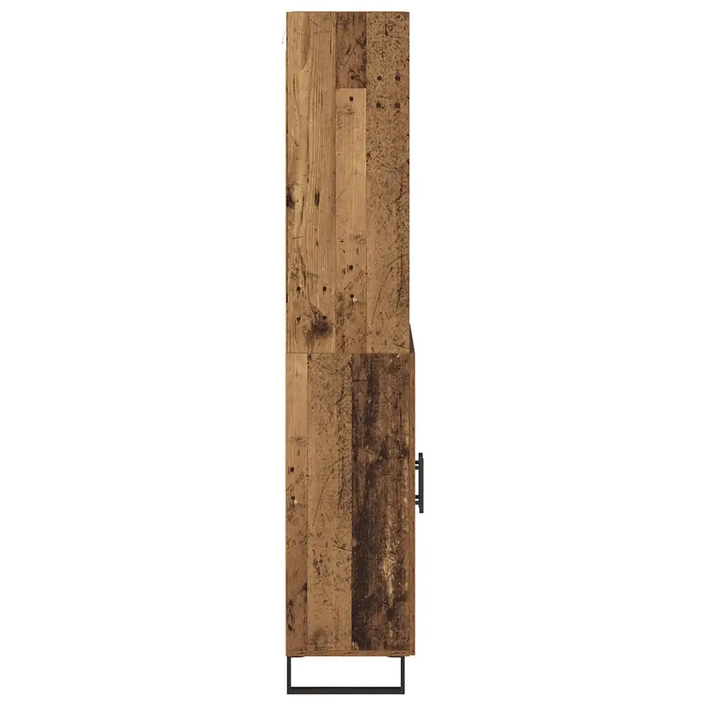 Credenza 2 pz | Madia | Buffet da pranzo | Armadio da pranzo Legno vecchio Legno multistrato