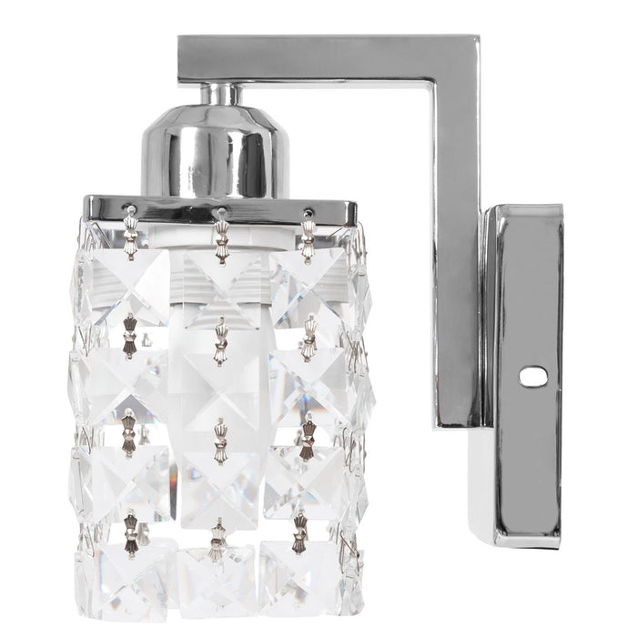 Lampada Da Parete In Metallo Cristallo APP543-1W Cromo