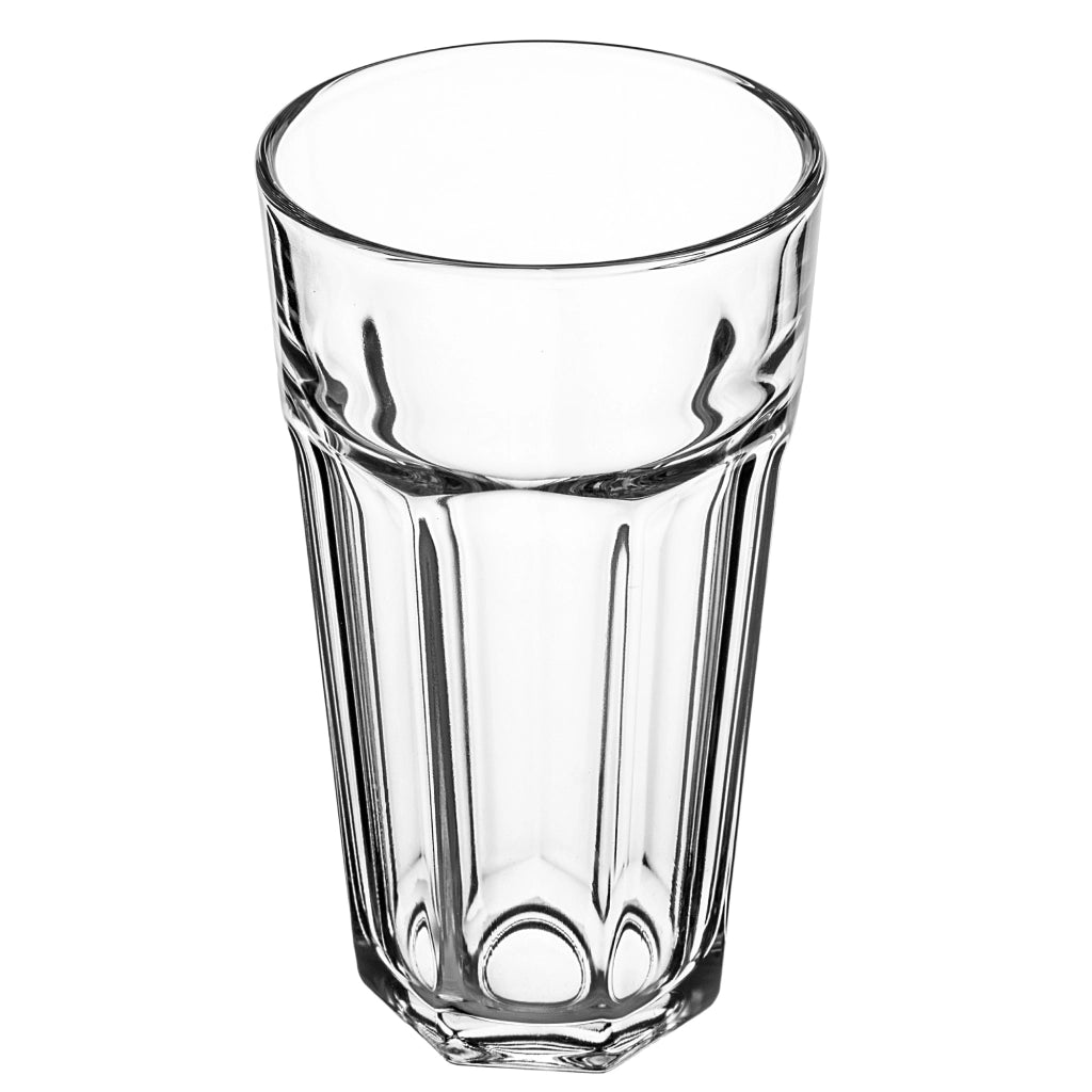 Bicchiere KADAX da 635 ml per succhi di frutta, acqua e limonata, alto e spesso.