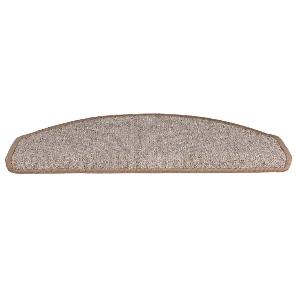 Tappetini per scale 30 pz | Gradini per Scale 65x24x4 cm Marrone chiaro Semicircolari Grandi