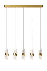 Lampada sospensione KLIGANDE oro vetro LED 7W Lucide