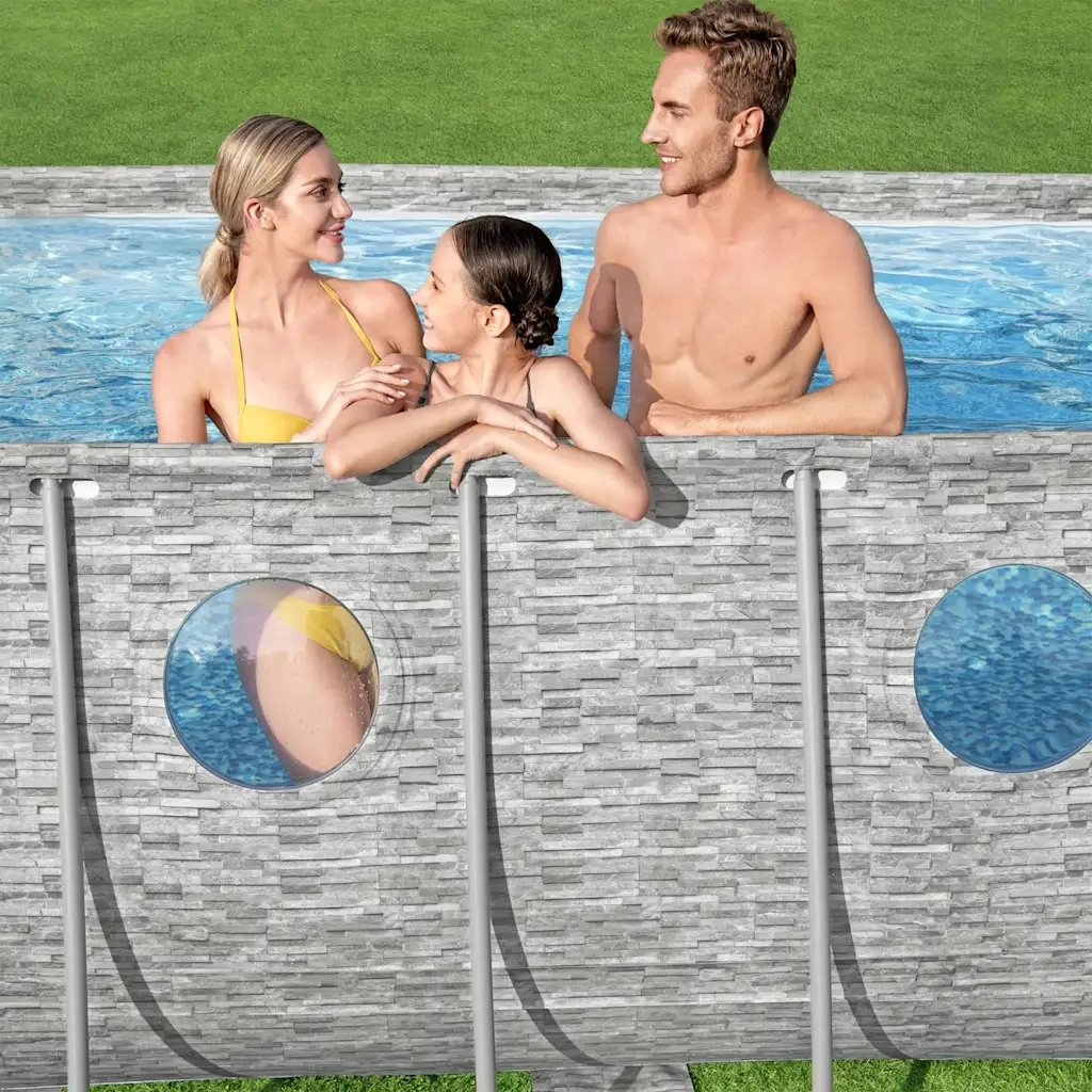 Bestway Set Piscina Power Steel Swim Serie Vista 549x274x122 cm 93330