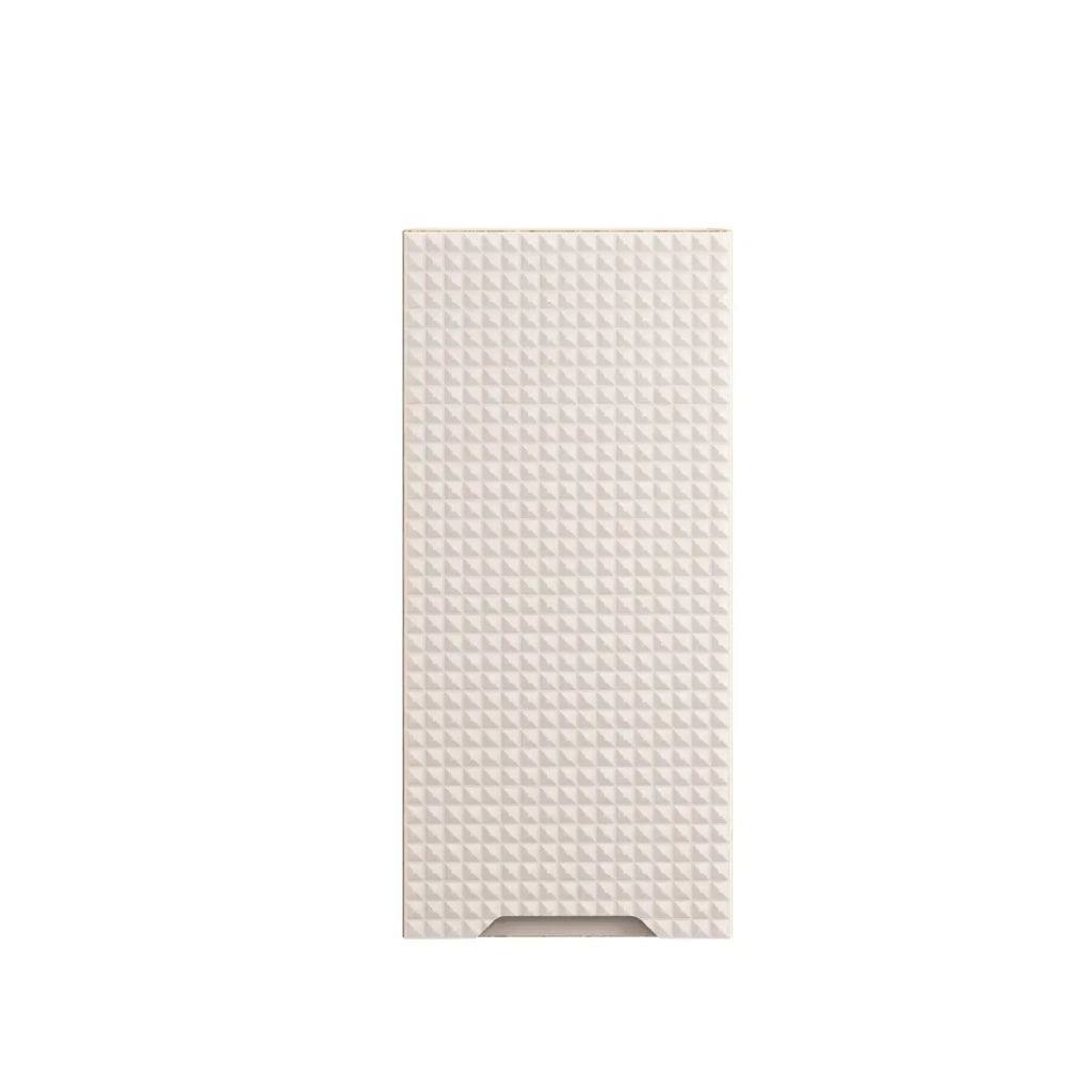Mobile da bagno VELNIA – 1 porta – 35 x 19 cm – Colori rovere chiaro e beige – Da appendere