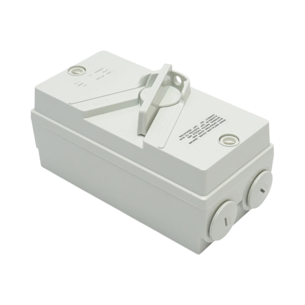 Interruttore sezionatore ON/OFF 3P, 440 V CA, 35 A con protezione IP66