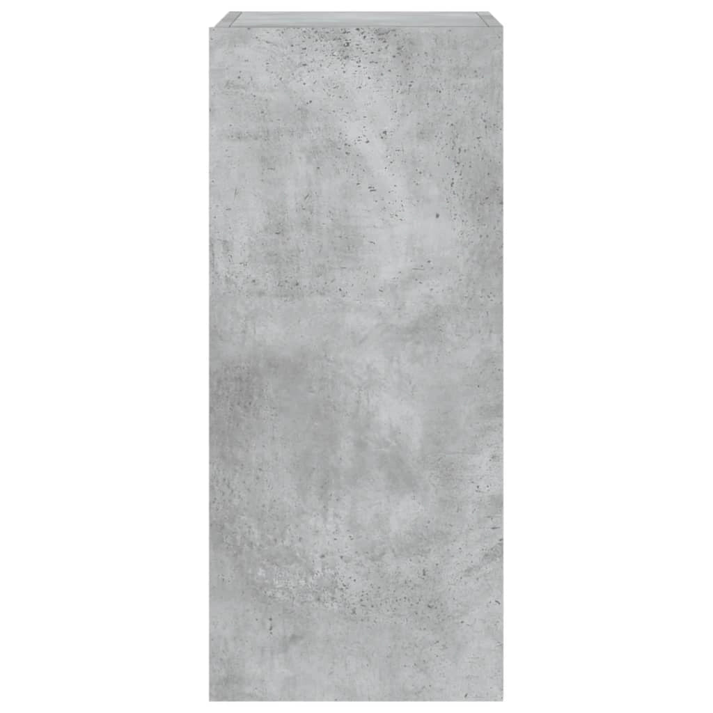 Mobile TV multimediale mensola TV credenza mobile TV sala da pranzo soggiorno camera da letto montaggio a parete con luci LED 30,5 x 35 x 70 cm grigio 02_0027875