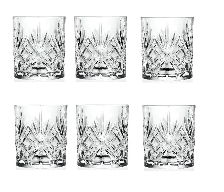 Set 6 Bicchieri da Tavola Acqua Dof Melodia 34 cl RCR Cristalleria
