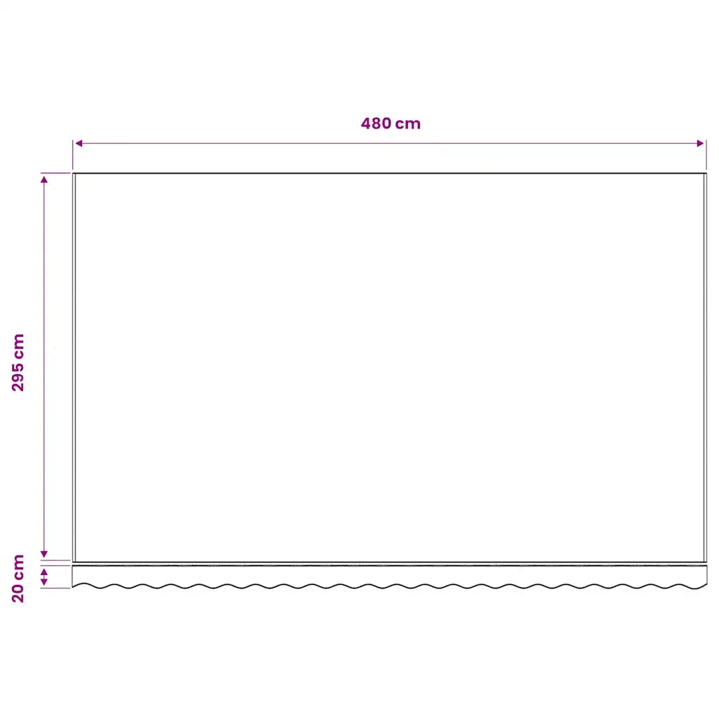 Tenda da Sole | Tenda parasole in Tela Arancione e Marrone 5x3 m