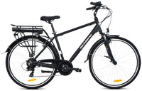 City bike uomo 28" alluminio forcella ammortizzata  10.4 ah Nera - F.LLI SCHIANO