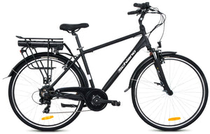 City bike uomo 28" alluminio forcella ammortizzata  10.4 ah Nera - F.LLI SCHIANO