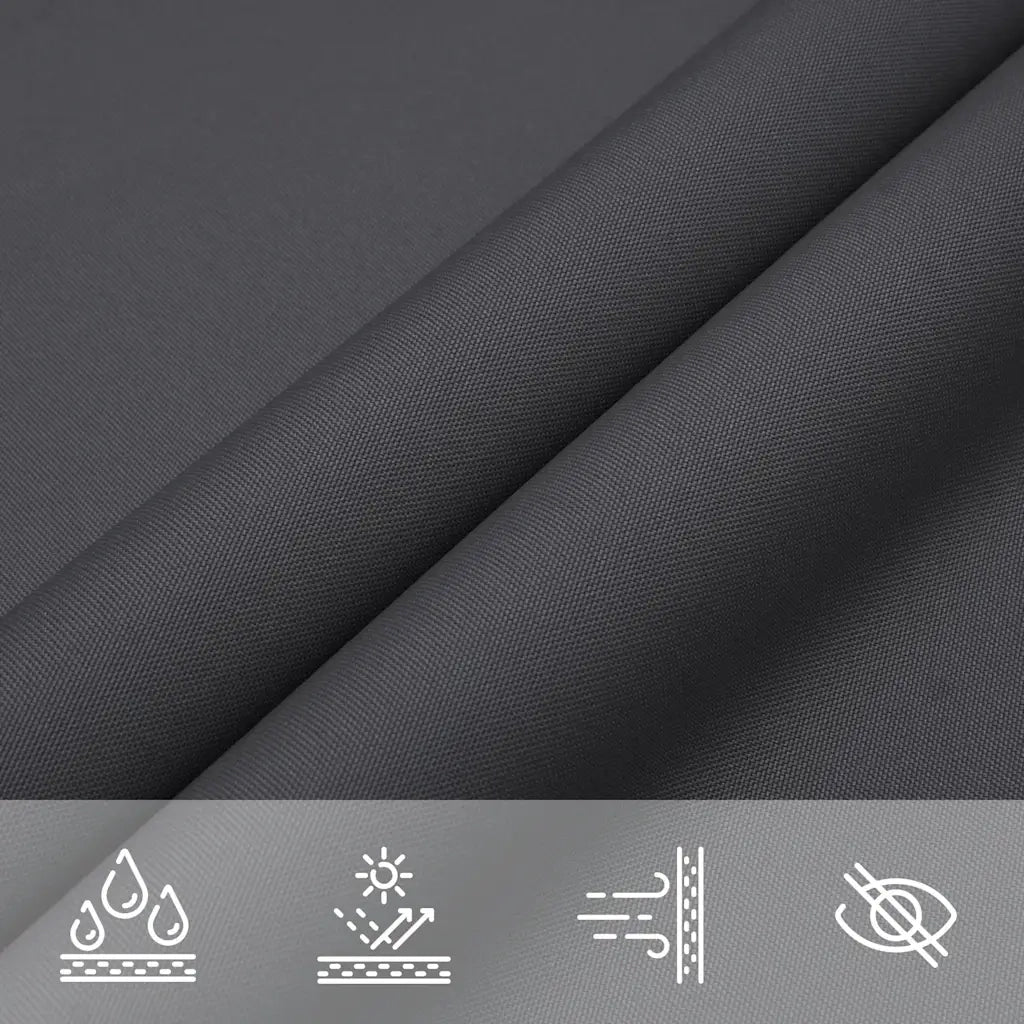 Parasole a Vela Oxford Rettangolare 5x8 m Antracite