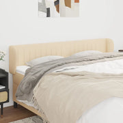 Testiera ad Orecchio-Testata con Orecchie Crema 183x23x78/88 cm in Tessuto 113364